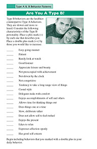 Systematic Stress Management. Published by the American Institute for Preventive Medicine. Page from the Systematic Stress Management book by the American Institute for Preventive Medicine. www.HealthyLife.com. All rights reserved.