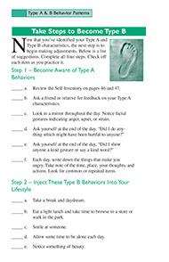 Systematic Stress Management. Published by the American Institute for Preventive Medicine. Page from the Systematic Stress Management book by the American Institute for Preventive Medicine. www.HealthyLife.com. All rights reserved.