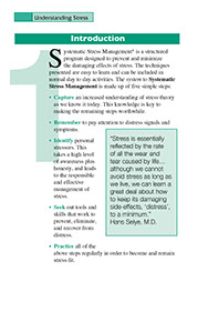 Systematic Stress Management. Published by the American Institute for Preventive Medicine. Page from the Systematic Stress Management book by the American Institute for Preventive Medicine. www.HealthyLife.com. All rights reserved.