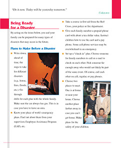 Take Charge, Coping with a Crisis book by the American Institute for Preventive Medicine. www.HealthyLife.com. All rights reserved.