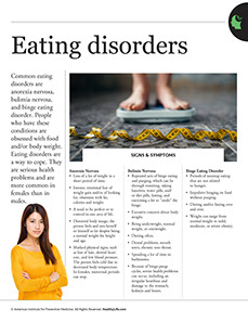 Women's Self-Care book by the American Institute for Preventive Medicine. www.HealthyLife.com. All rights reserved.