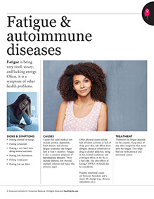 Women's Self-Care book by the American Institute for Preventive Medicine. www.HealthyLife.com. All rights reserved.