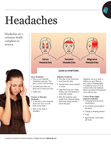 Women's Self-Care book by the American Institute for Preventive Medicine. www.HealthyLife.com. All rights reserved.