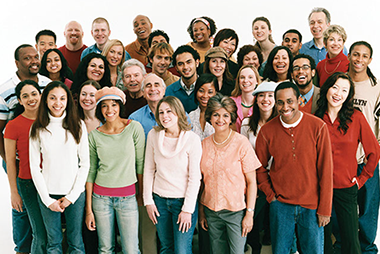 Image of a crowd of people.