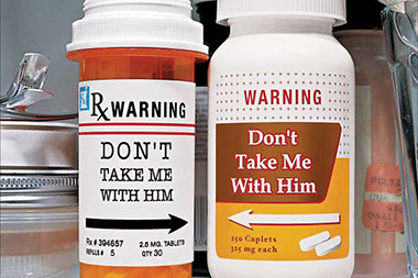 Image of medicine bottles.